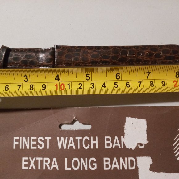 Lot of 12 Genuine Leather Finest Extra Long Bands Brown, Black Texture - Picture 5 of 6